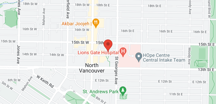 map of 1202 140 E 14TH STREET